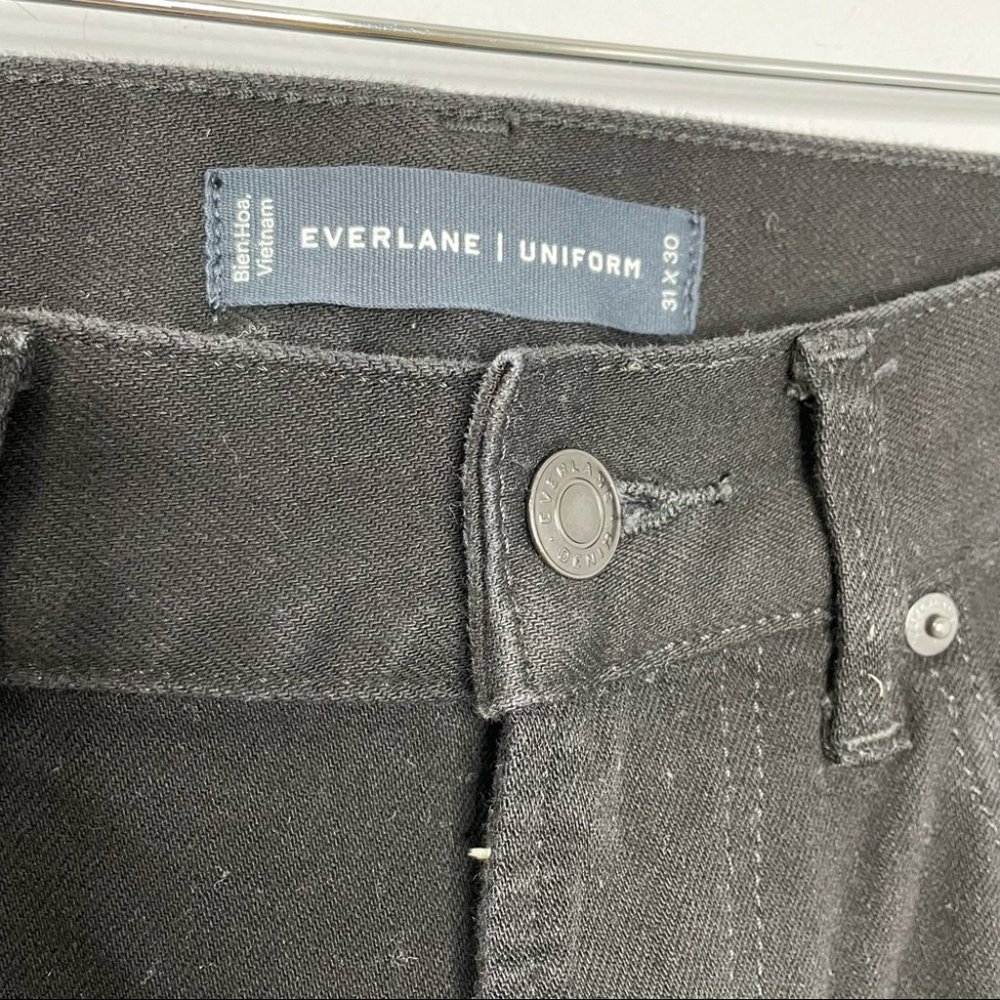 Everlane Uniform Black Slim Fit Black Jeans - Picture 7 of 9